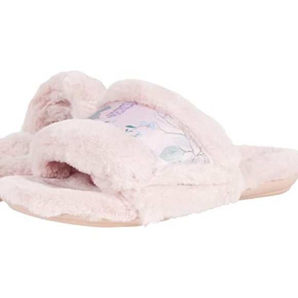 Vionic Shoes - Women S Vionic Erma Slide Slipper Peach Botanical Shearling